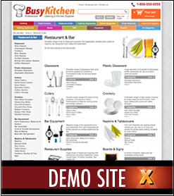 Busy Kitchen X-Cart Template Live Demo Website