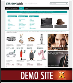 xMenus Responsive for x-cart - Fashion Walk Demo Website